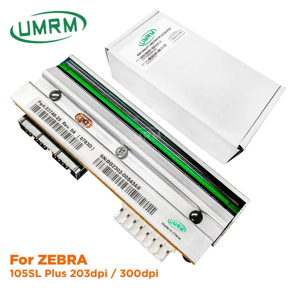 

UMRM Printhead for zebra 105SL PLUS 203/300dpi Thermal Replacement Barcode Label Brand New Print Head P1053360-018/P1053360-019