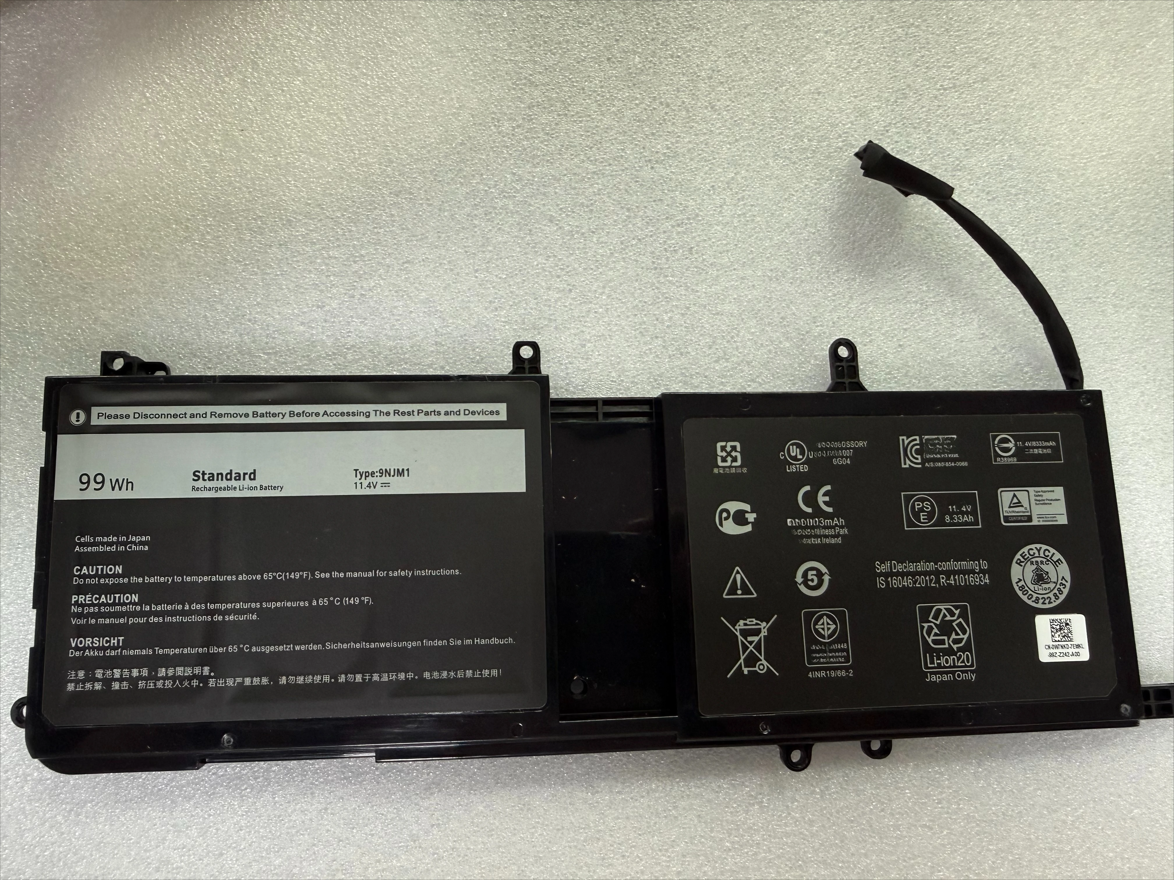 

，。for Alienware 17 R4 R5 ALIENWARE15 R3 P31E 9NJM1 batteries，。