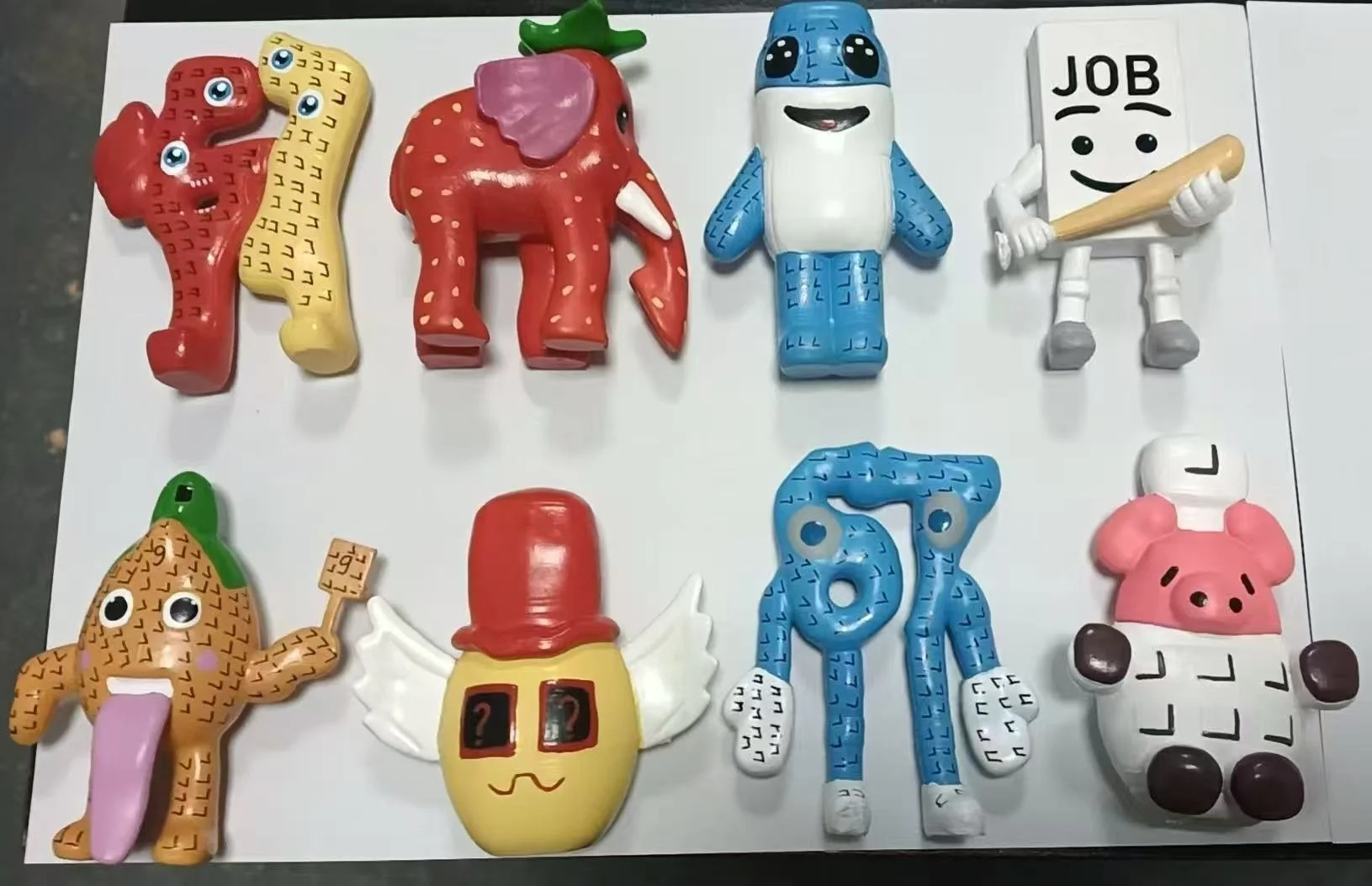 8 Pçs/set 2026 Novo Roubo Um Brainrot Jogo Figura Brinquedos No. 9 No. 67 Anime Modelo Língua Figura Brinquedos Figura Presente de Natal