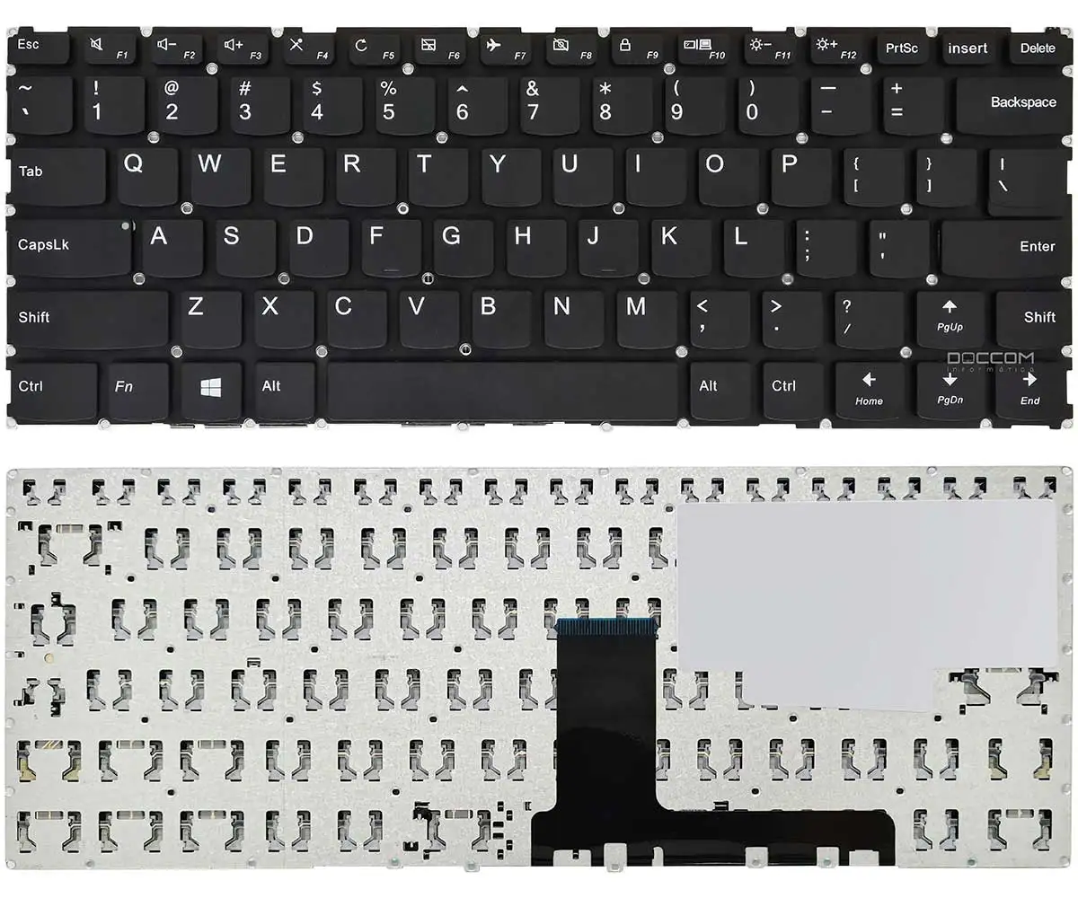 Compatible Keyboard Notebook Lenovo IdeaPad 310-14IKB 310-14ISK 310-14IAP V310-14IKB V310-14IKB V510-14IKB Layout US Black