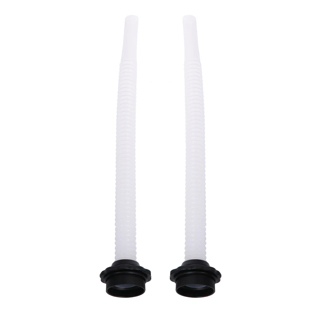 

2pcs Oil Guide Spout For Gas Can Extended Portable Fuel Transfer Tube Plastic Universal Replacement Cap For Water Jug Tank Use