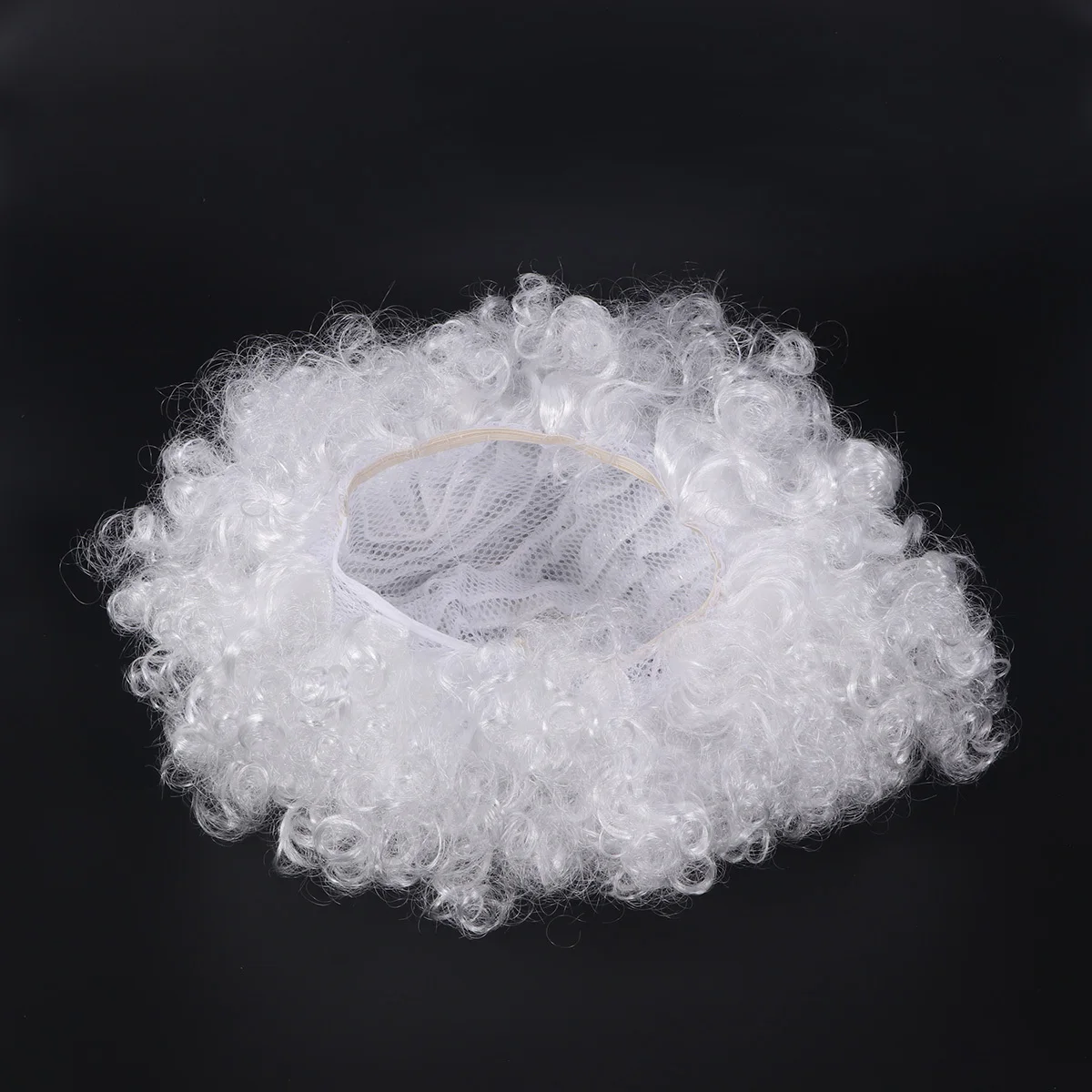 Costume de noël du père noël, accessoire de fête Cosplay, fibre blanche bouclée en soie, mascarade pour adultes et enfants, carnaval, vacances Nye