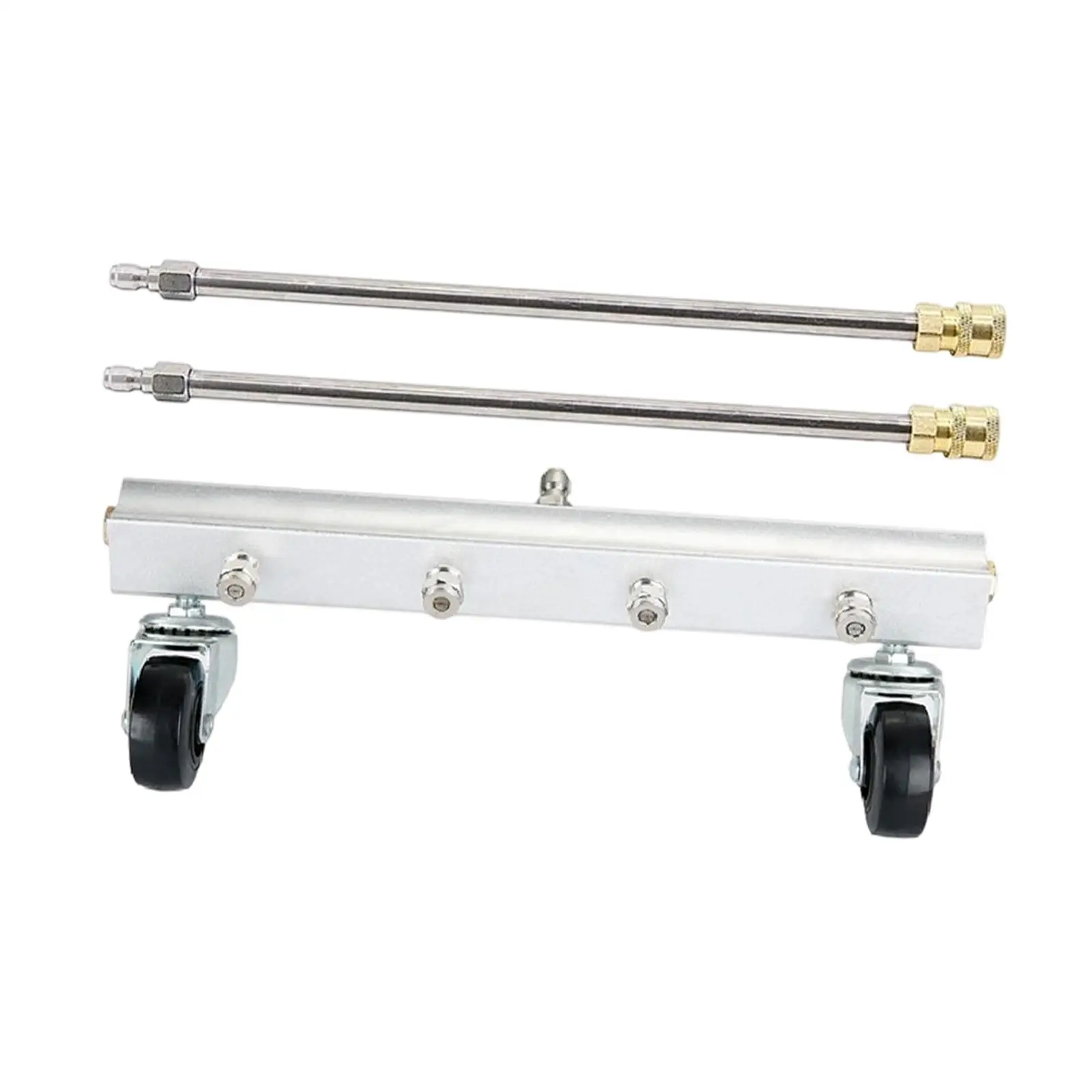 Pressure Washer Undercarriage Cleaner with 2 Extension Rods Underbody Car Wash Water Broom Washer Accessories for Truck Deck SUV