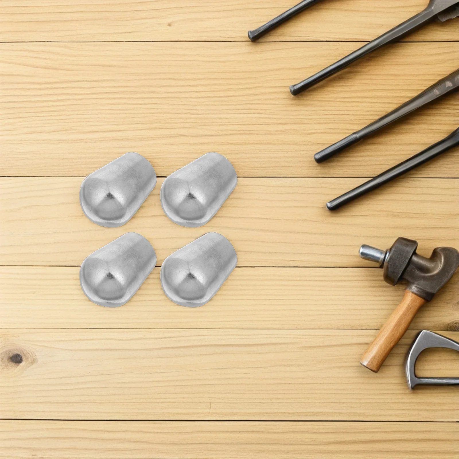 

4pcs Stair Handrail End Caps Stainless Steel Round Tube Plugs Safety Cleanliness Handrail Fitting Accessories Railing Caps