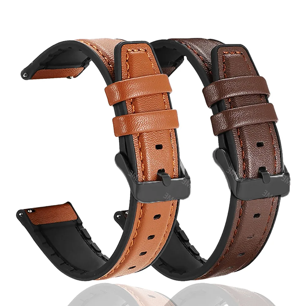22mm Leather Silicone Strap For OnePlus Watch 3/2/2X Bracelet Band For OPPO Watch 4 Pro/ X / X2 Watchband Correa Accessories