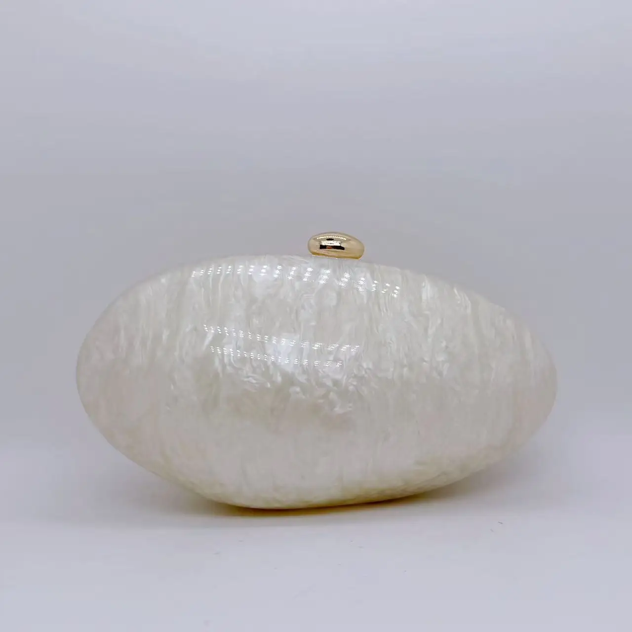 

Fashion Women’s Glamorous Elegant Novelty Shell Shaped Clutch Solid Color Acrylic Long Chain Evening Bag Party Dinner Banquet