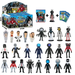 Skibidi-Toilet Figura Set, Titan Speaker, Figuras de Ação, Cartão Saco Cego, Man VS Monitor, O Áudio e Câmera, 1Pc