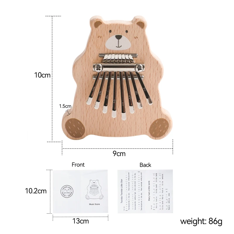 Baby Wooden Montessori Toys Musical Instruments Rattle Bell Piano Xylophone Percussion for Kids Educational Instruments Toy