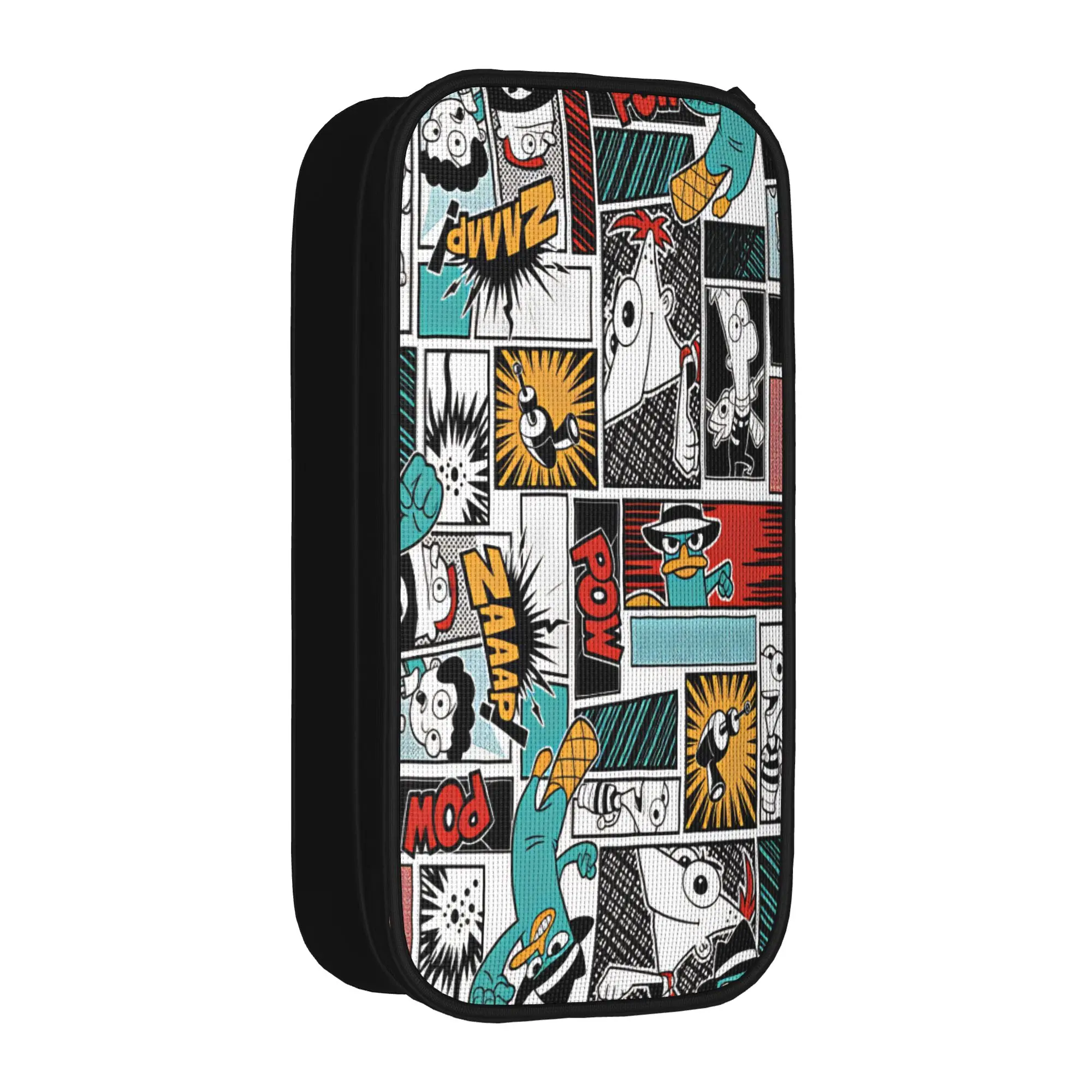 

Perry the Platypus Pencil Case School Pencil Cases Zipper Girls Boys Kawaii College Pen Box School Stationery