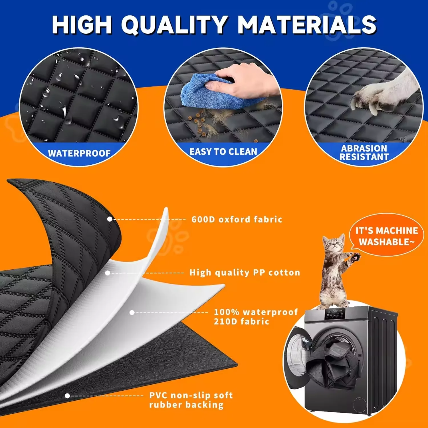 Funda para asiento de coche pa - Dog Car Seat Cover Waterproof Back Seat reseña y precio