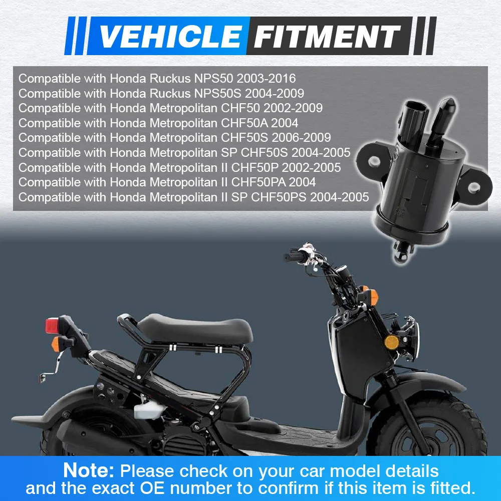 Bomba de combustible para motocicleta 16710-GET-013 para Honda Ruckus NPS50 NPS50S Metropolitan II CHF50P CHF50PA CHF50 CHF50A 16710-GET-003