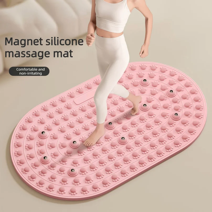 2026 Foot Yoga Massage Acupressure Board Mat Anti Fatigue Walk Stone Acupoint Mat Particle Portable Massage Tool For Walking