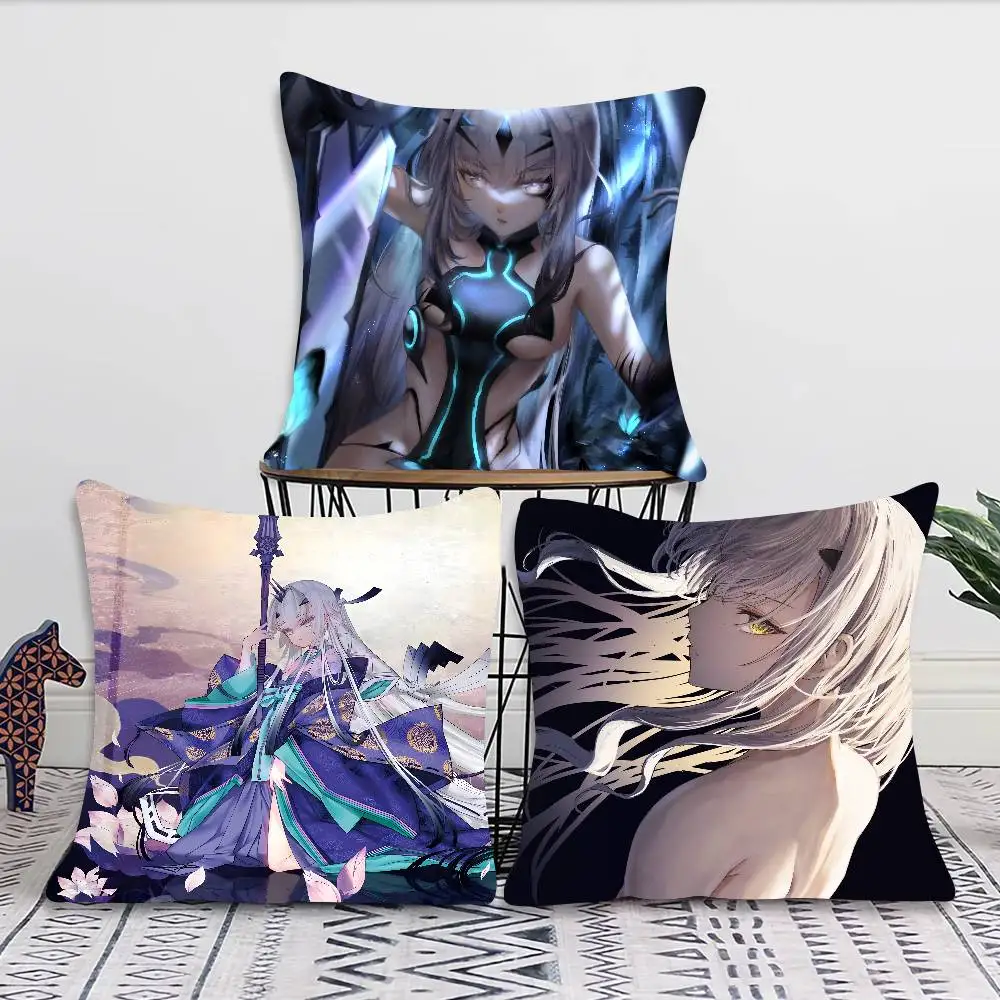 Melsine Anime Game Fate Grand Order Pillow Case Fashion Square Pillowcase Bedroom Sofa Room Ins Decoration Leisure