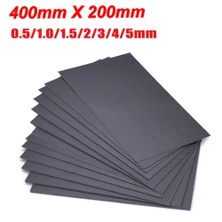 400mm x 200mm 3K Carbon Fiber Plate Panel Sheet (0.5,1,1.5,2,3,4,5)mm High Composite Hardness Material plate