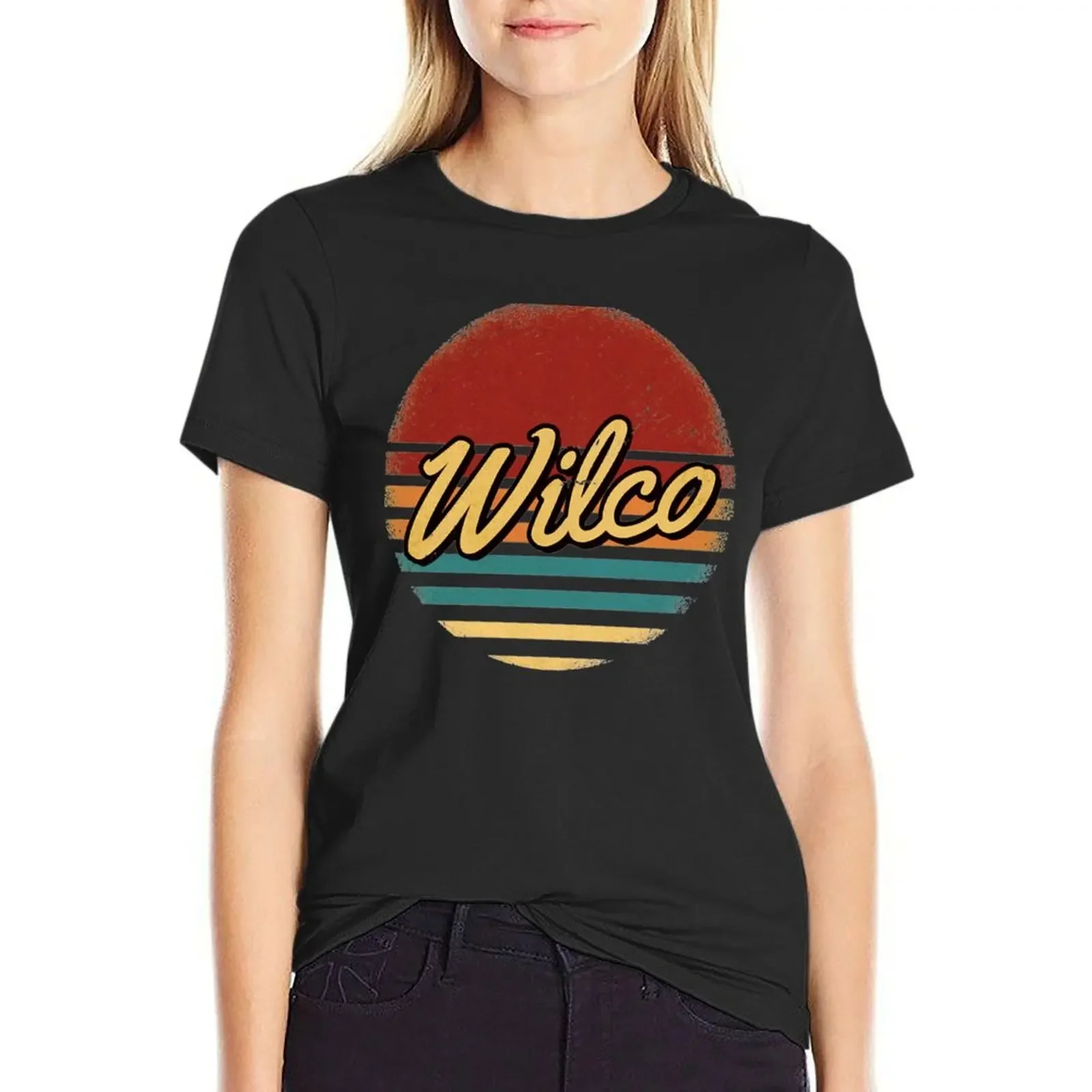 

Wilco Wilco Retro Style, Wilco T-Shirt funny kawaii clothes blanks summer clothes for Women