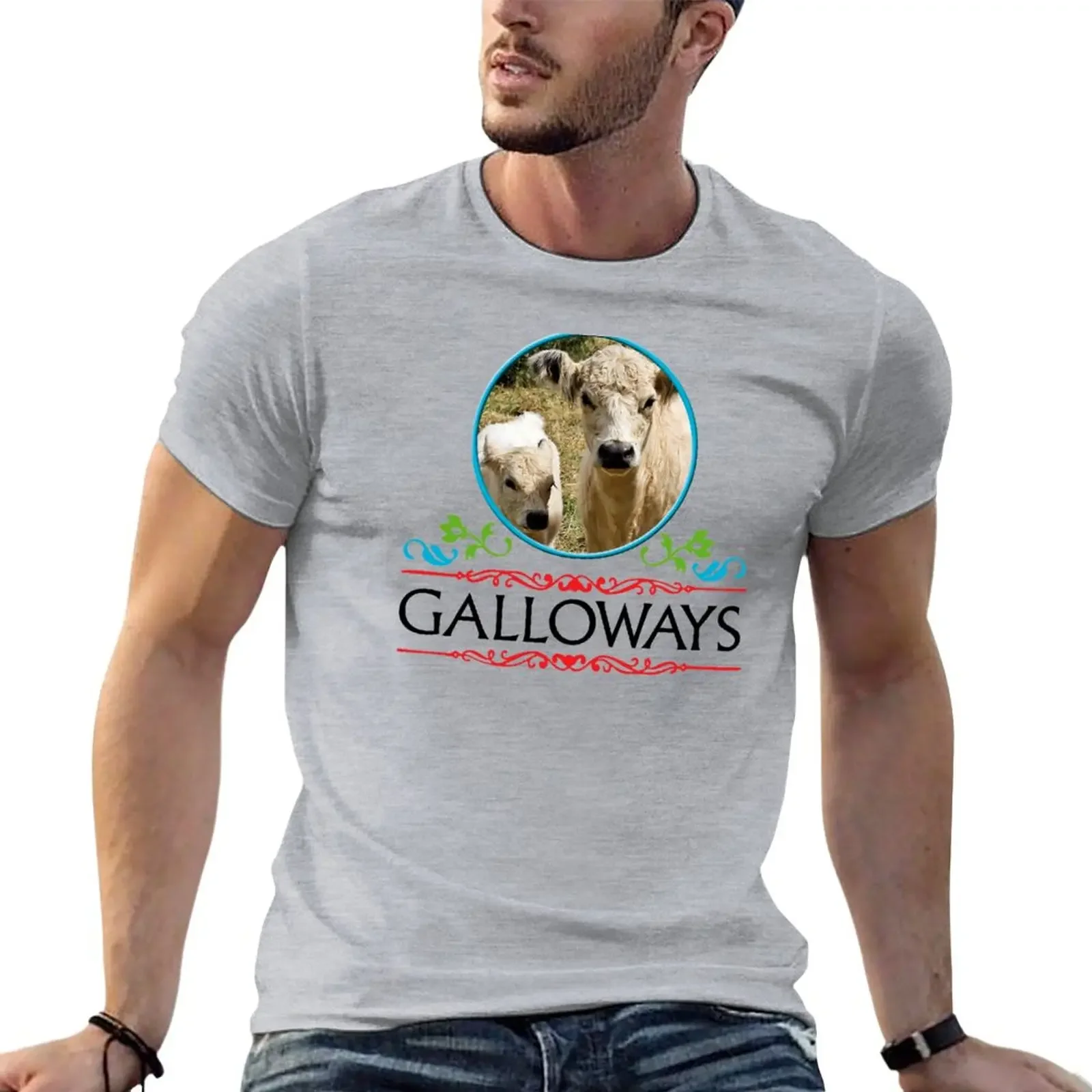 Galloway cow and calf T-Shirt Aesthetic clothing funnys heavyweights mens t shirts casual stylish