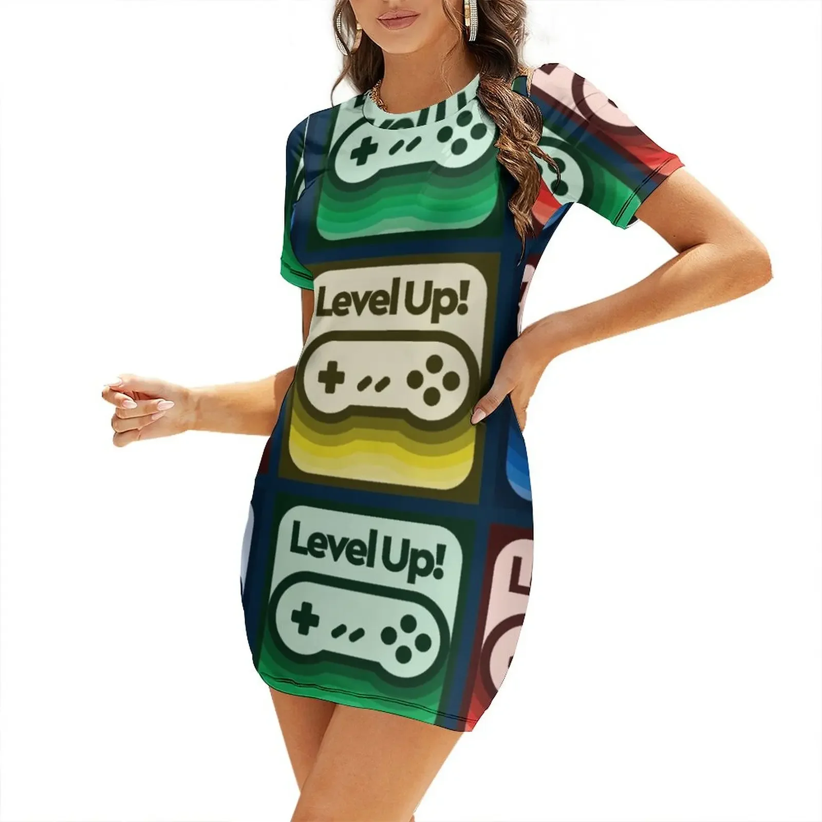 

Leveling Up I Short-Sleeved Dress summer dress daily summer women's dress 2026