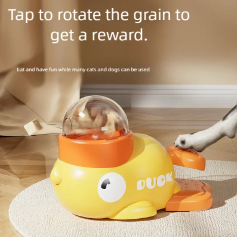 Yellow Duck-Shaped Interactive - Dog Treat Puzzle Toy recension och pris