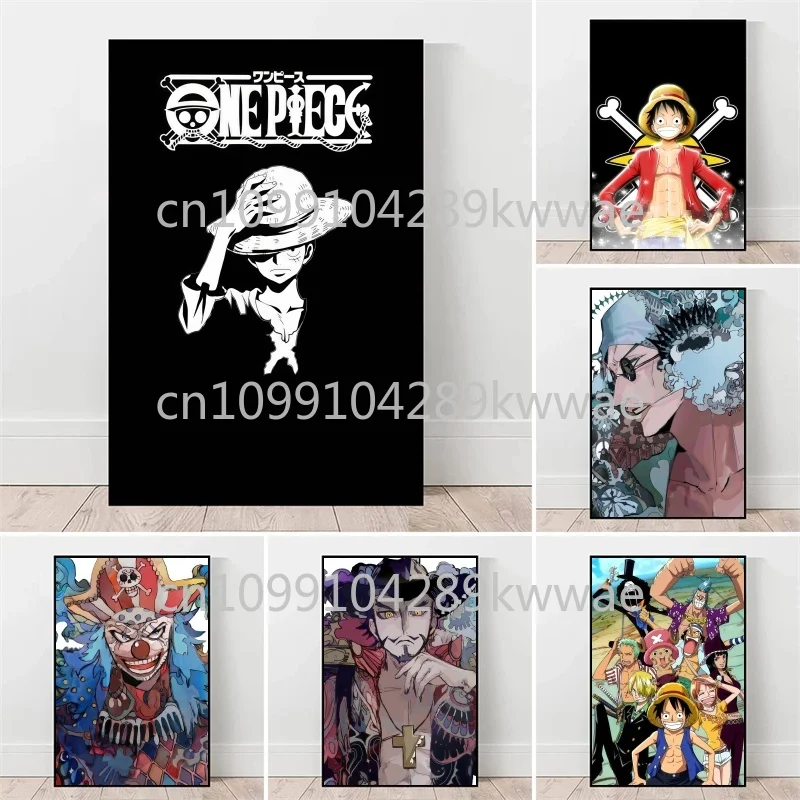 

One Piece Anime Poster, Luffy, Zoro, HD Printing Canvas Painting Suitable for Bar Bedroom Wall Art Deco Painting Gift