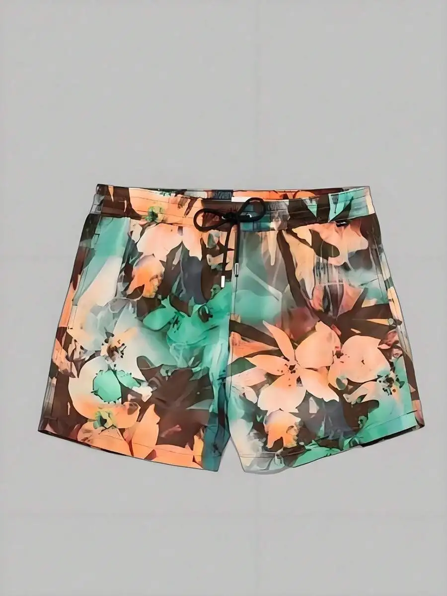 

Mens Printed Casual Shorts Soft Comfortable Daily Wear