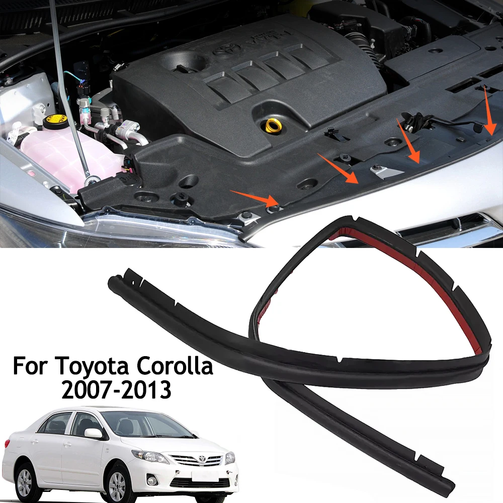Waterproof Car Front Engine Hood Sealing Strip Weatherstrip For Toyota Corolla 2007 2008 2009 2010 2011 2012 2013 53395-02030