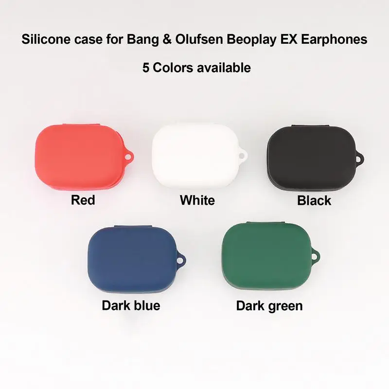 Silicone Cover Case For Bang&Olufsen Beoplay EX Blue tooth Earphone Skin Cases For B&O Beoplay EX Protective Shell Accessories