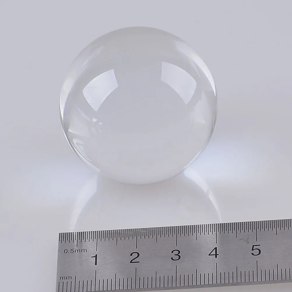 

4Cm Crystal Ball Glass Sphere Prop for Photography and Meditation Decorative Sphere for Home Office Feng Shui