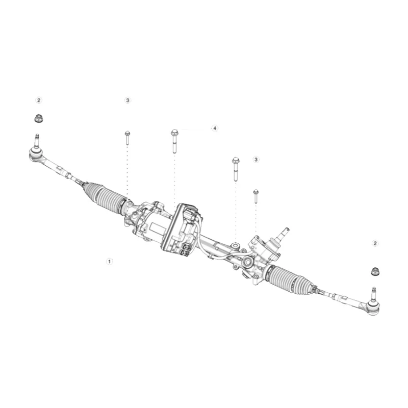 

1044841-A0-E Front Steering Tie Rod End Ball Joint Head for Tesla Model 3 Model Y 1044841-00-E Inner & Outer Ball Rod jasmine