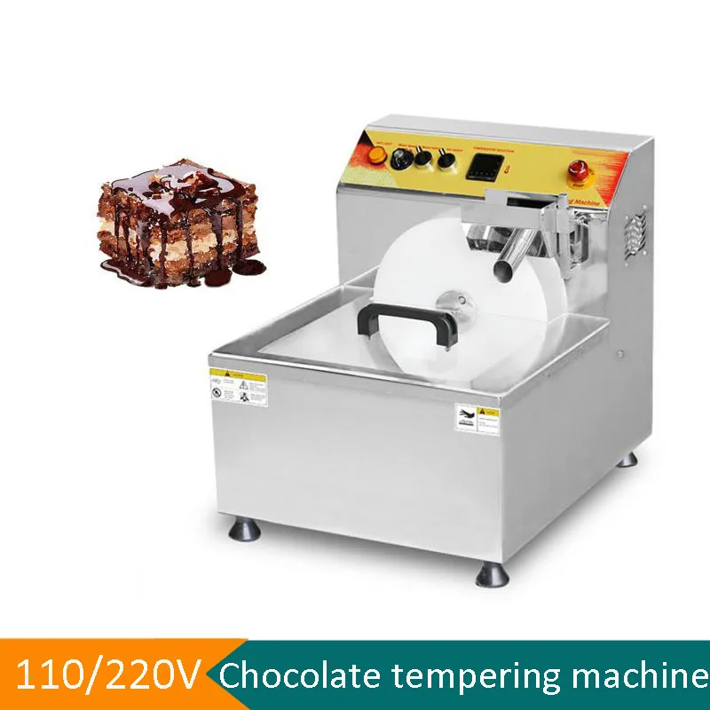 110V 220V 12.5L Chocolate Tempering Machine Commercial Chocolate Furnace Automatic Chocolate Melter Stainless Steel SnackS