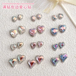 5Pcs Nail Art Sparkle Crystal Rhinestones Shiny Glass Nail Designs Charms 2 Sizes DIY Manicure Nail Accessories 3D Jewelry