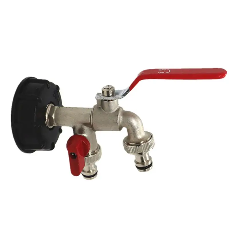 

Соединитель AB11 с двумя головками для IBC-контейнеров, двухсторонний кран, адаптер для тонных бочек, латунный кран