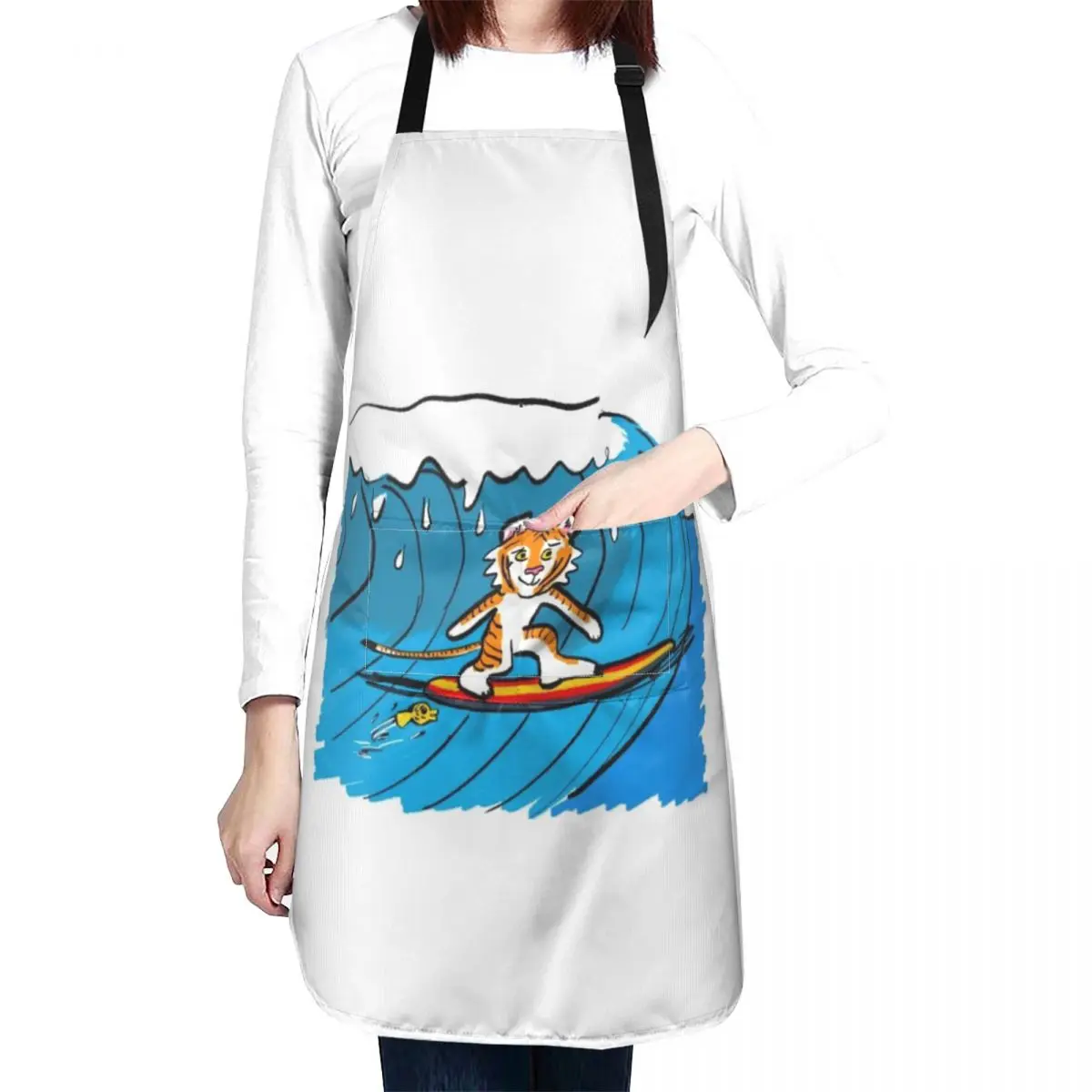 Apex the Surfer Apron Kitchen Apras Man Waterproof women Home And Kitchen Cooking Apron