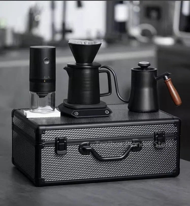 Imagem -06 - Alumínio Case Toolbox For Mechanics Suitcase Tools Storage Box Waterproof Tool Box Hard Case Carrier Safety Tool Organizer