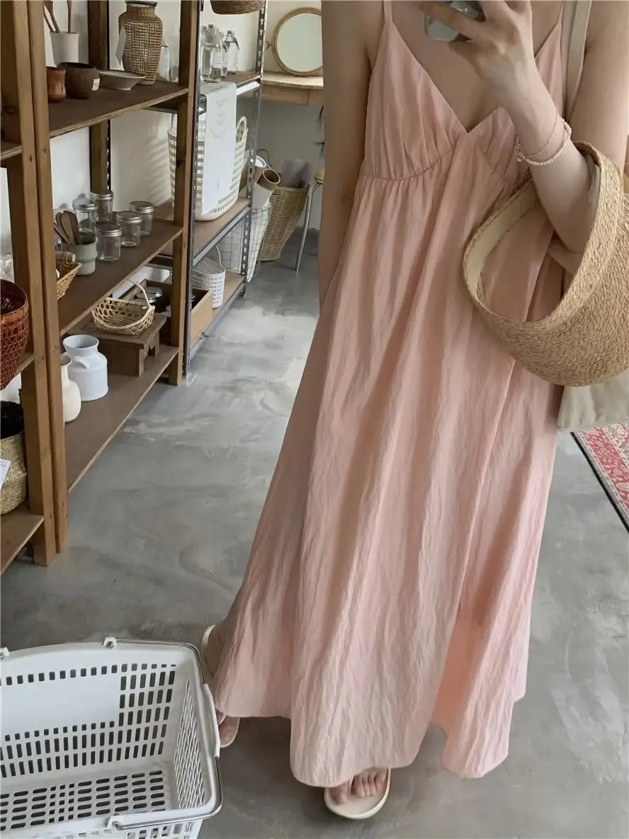 Summer Female French Style Pajamas Dress Women Temptation Spaghetti Strap Sexy Home Clothing Solid Loungewear Can Be Wear Out