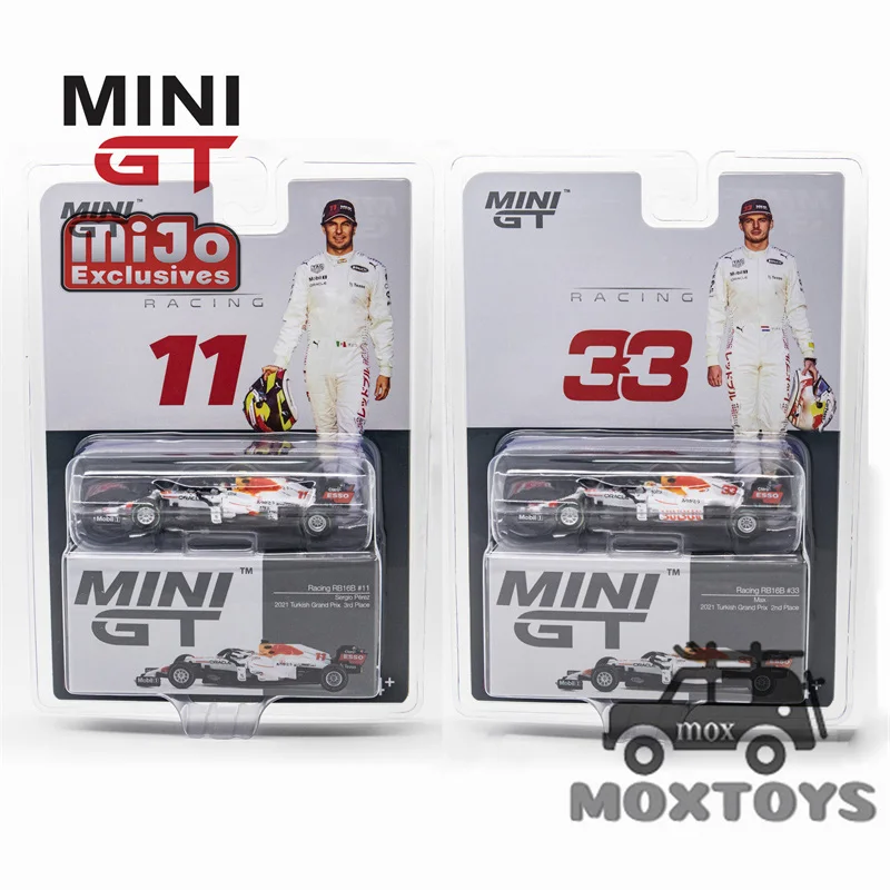 

MINI GT Mijo 1:64 2021 F1 RB Racing RB16B Turkish GP White #33 Max / #11 S.Perez Model Car