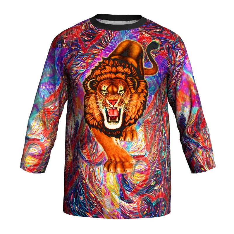 Tiger Mx Outdoor Jersey, 3/4 Sleeves, Motocross Shirt, Downhill Cycling, MTB Wear, Race Mountain Bike Top, Road Animal Clothes