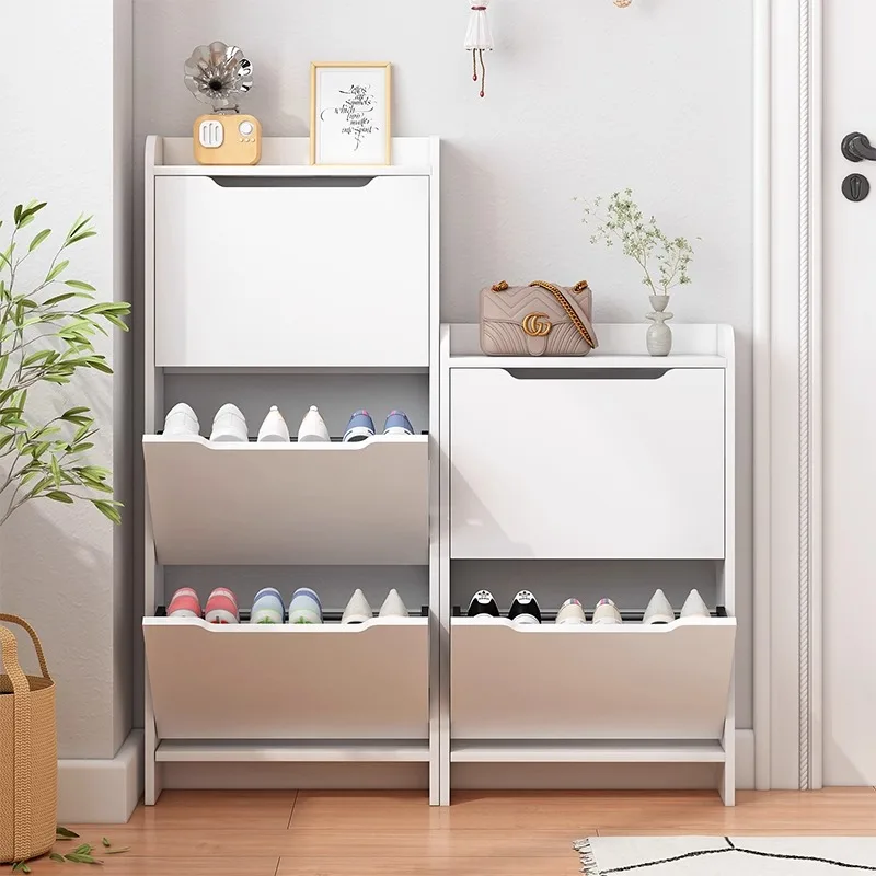 الحد الأدنى الحديثة خزانة الأحذية الفاخرة مساحة التخزين توفير خزانة خذاء ضئيلة الشقق الضيقة Szafka Na Buty أثاث المنزل