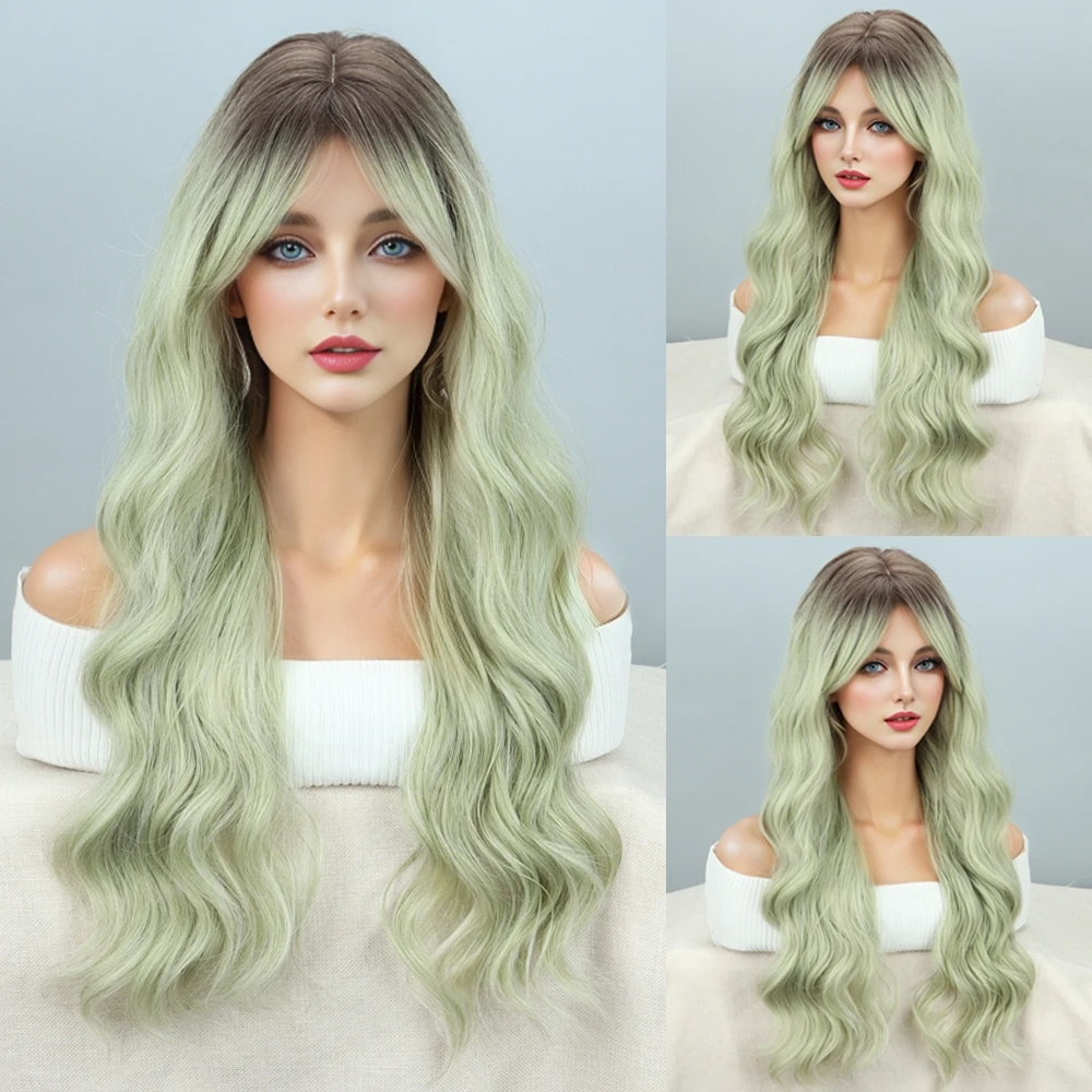 Wigs With Bangs Natural Synthetic Hair Wig For Women Daily Cosplay Lolita Party Wig