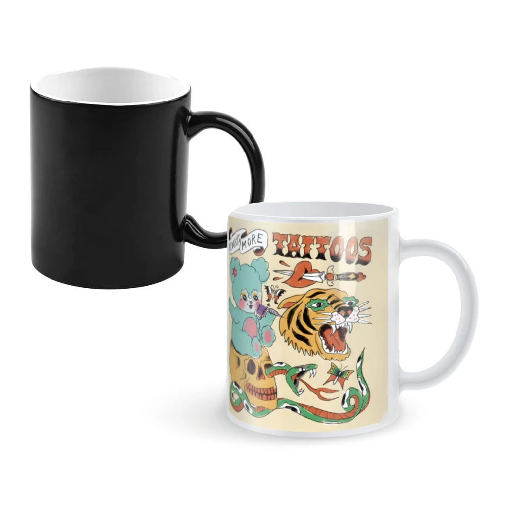 

Always more tattoosCoffee Mugs And Mug Creative Color Change Tea Cup Ceramic Milk Cups Novelty Gifts