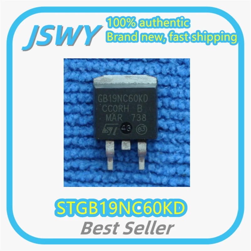 

(10/50 pcs) STGB19NC60KD STGB19NC60 Silk-screened GB19NC60KD TO-263 MOSFET Brand new genuine