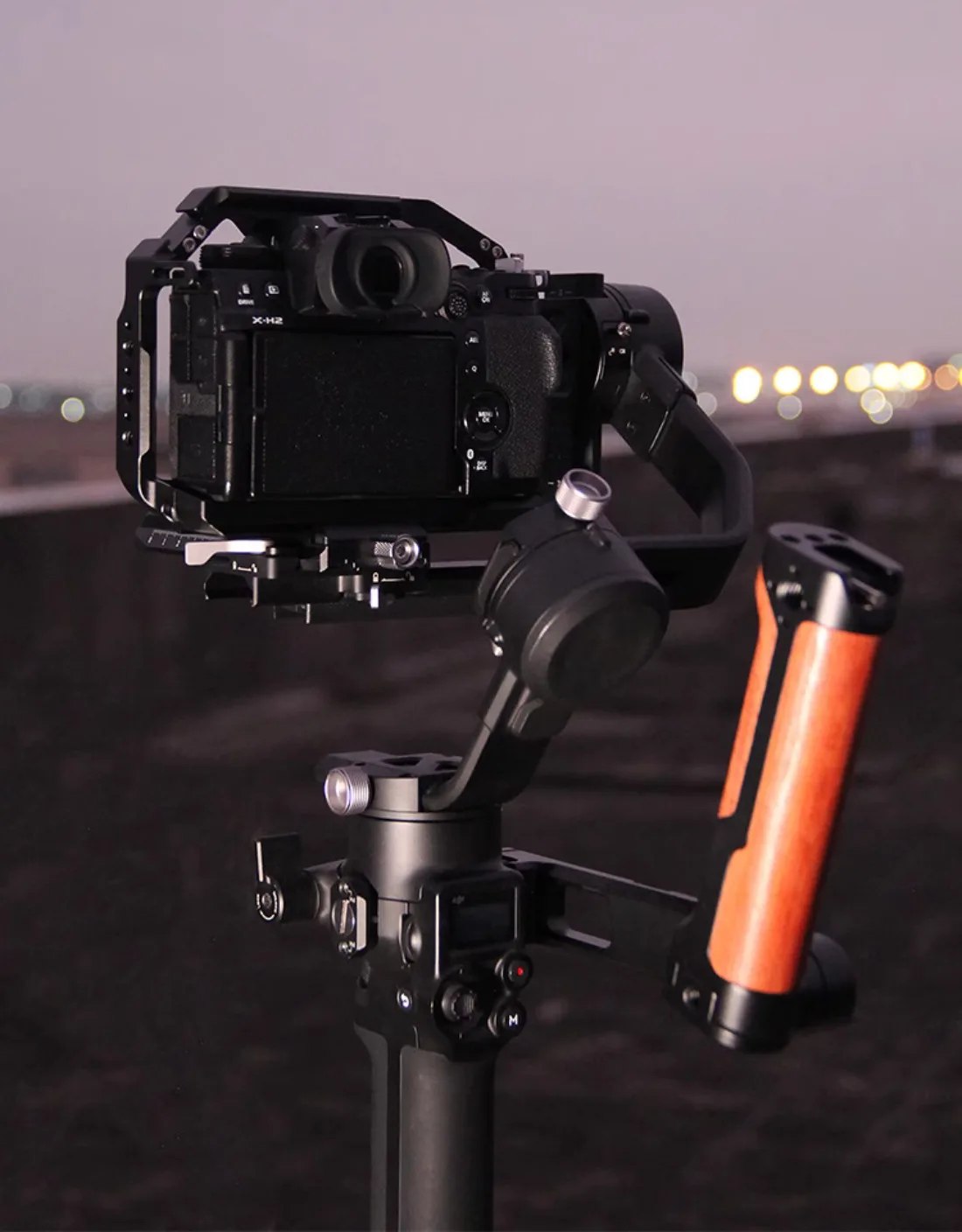 XH2S قفص ل Fujifilm X-H2S X-2H كاميرا قفص كامل Arca الإفراج السريع لوحة الحذاء البارد جبل متعددة 1/4 "ثقوب للملحقات
