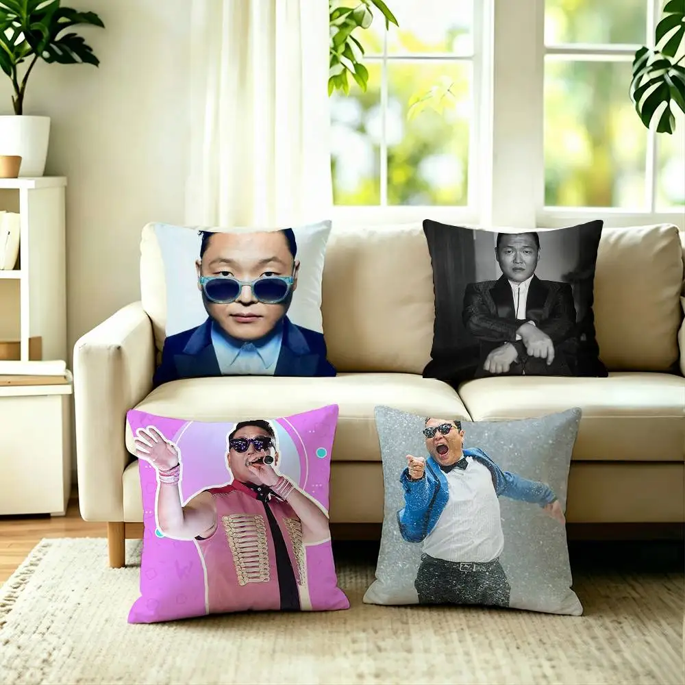 

South Korean Singer P-Psy Square Double-Sided printed Pillow Case Bedroom Bedside Pillow Sofa Cushion Cover