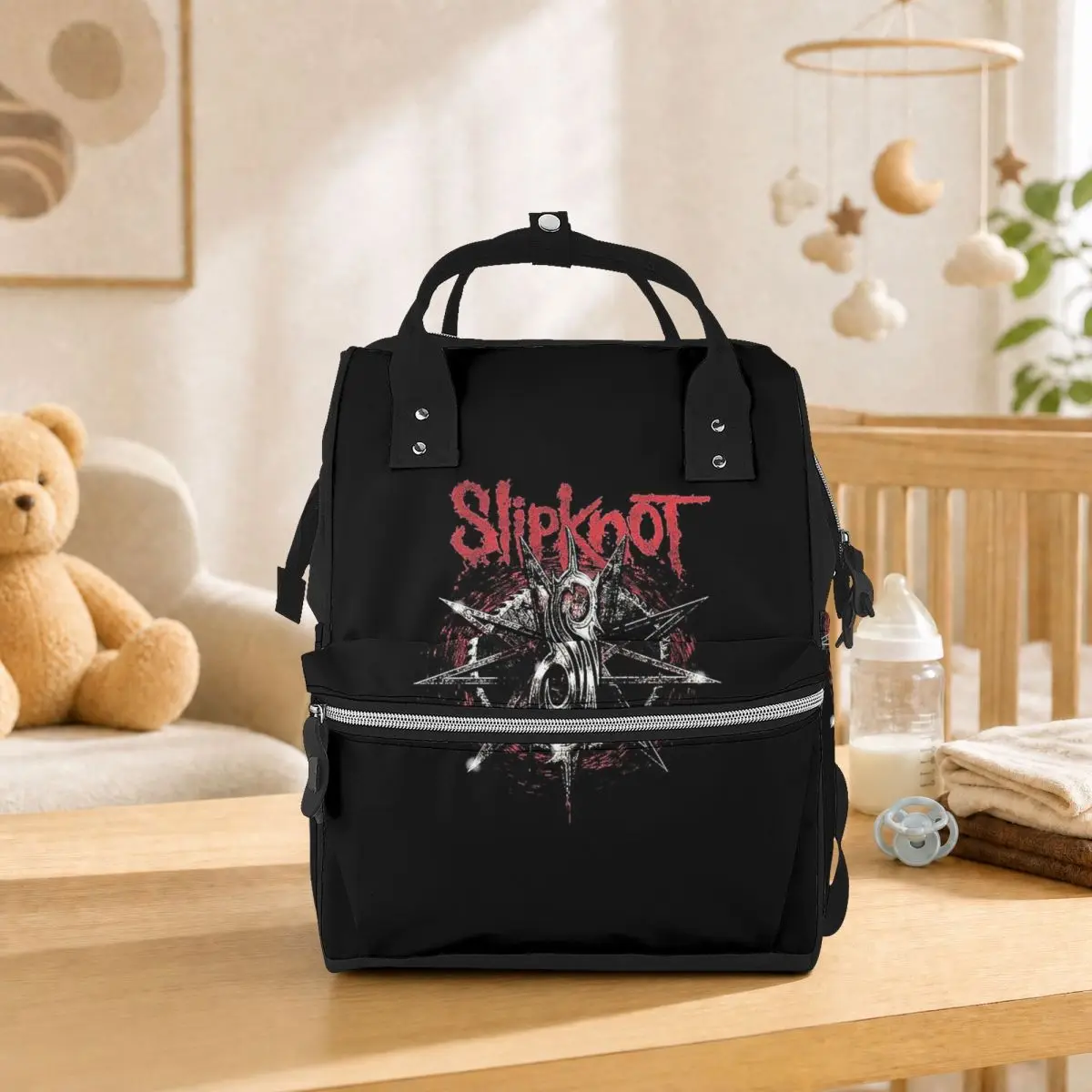 S-Slipknots Heavy Mental Music (3) Student Backpack School Bag Hiking Travel Daypack for Men Women Bookbag Shoulder Bags