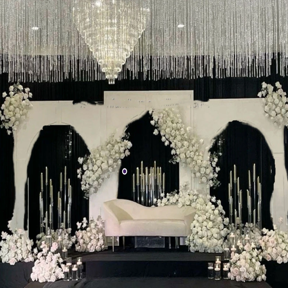 

1 шт./3 шт.) Без подсветки) Металлическая свадебная 2D-арка, фоновая стойка, белая квадратная железная рама для декора свадебной вечеринки