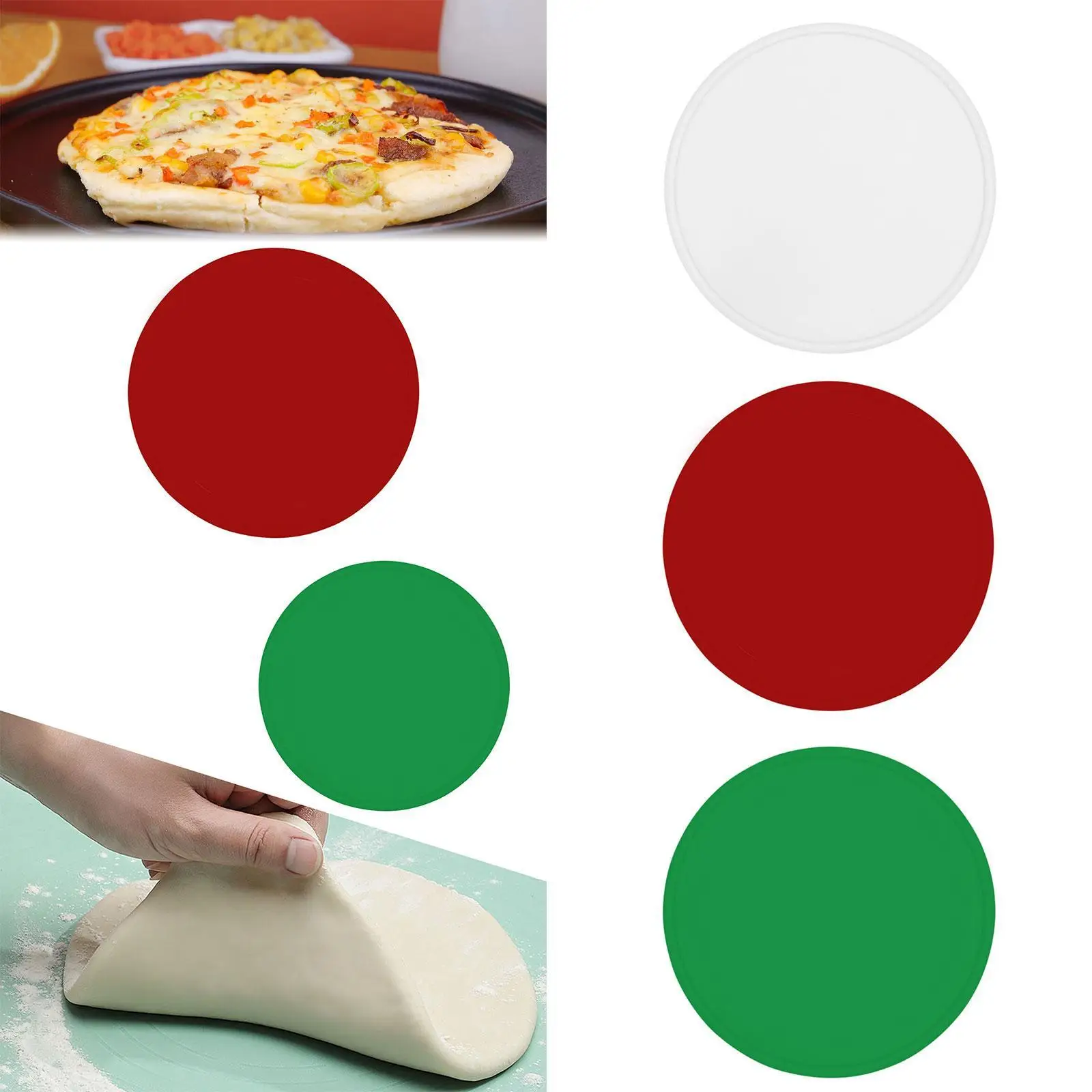 

Training Silicone Pizza Training Props Pancake Throwing Kitchen Utensils Chef Pizza Tools Baking Mat Pizza Pan Pizza Tossing
