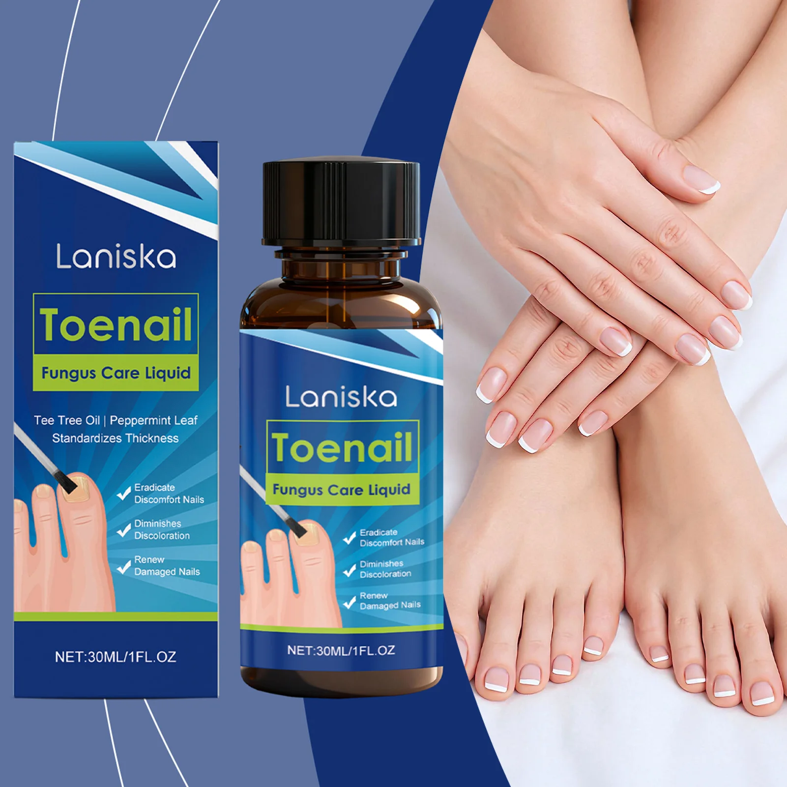 

30ml Toenail Onychomycosis Treatments Liquid Gentle Natural Ingredients Anti-Nail Onychomycosis Liquid For Nails Repair