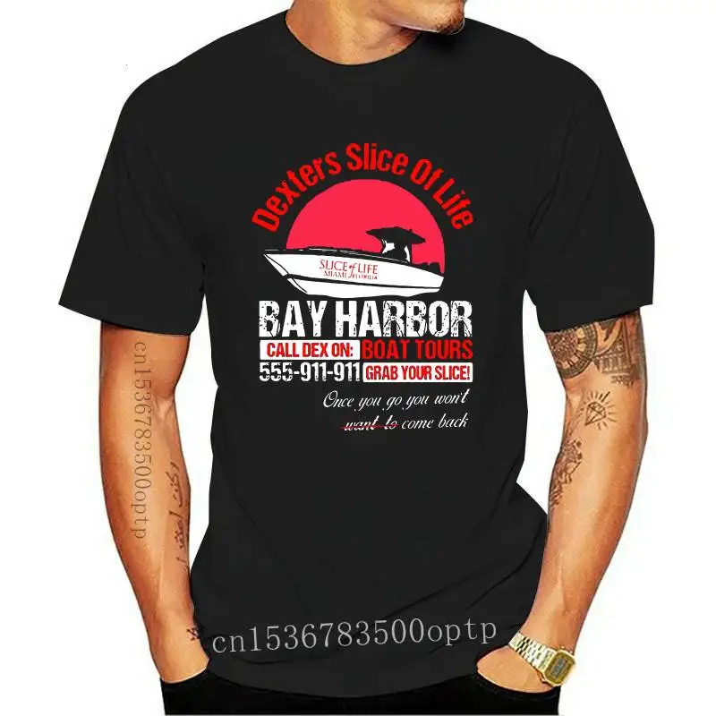 

Dexter Tv Show T Shirt Bay Harbor Boat Tours Slice Of Life Dexter Shirt