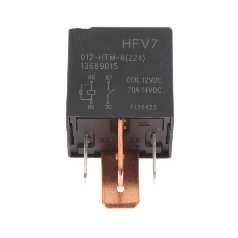 [1 PC 12V Relay HFV7 012-HTM-R 70A 12VDC 4Pins Car Relay]
