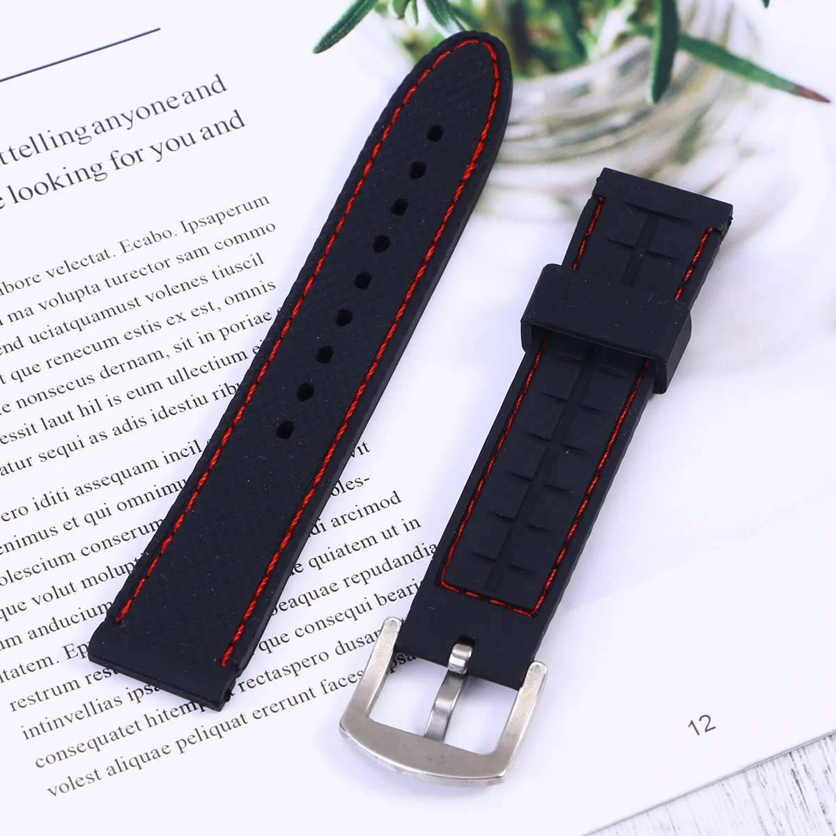 

Waterproof Black with Watch 22mm Band Straps Comfortable