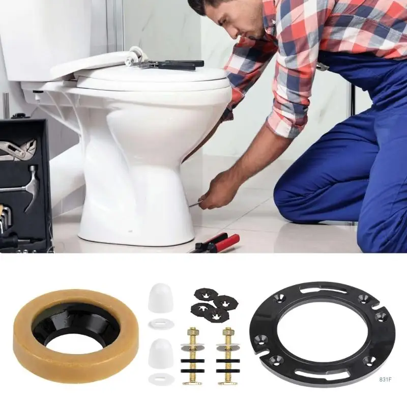 Flat Toilet Flanges Plate Accessory set Bathroom renovations Toilet Flanges set Ensures Stable & Leak Frees Toilet Mounting